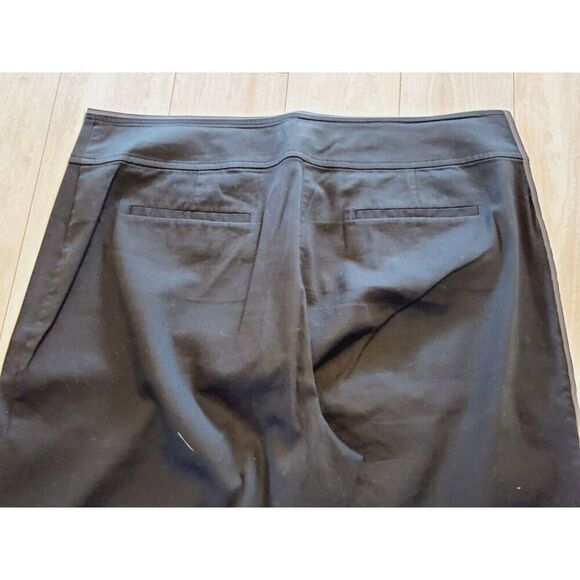 Chico's Women's 3 Black Cotton Blend‎ Pants Size XL Career Stretch Pockets - Picture 4 of 6
